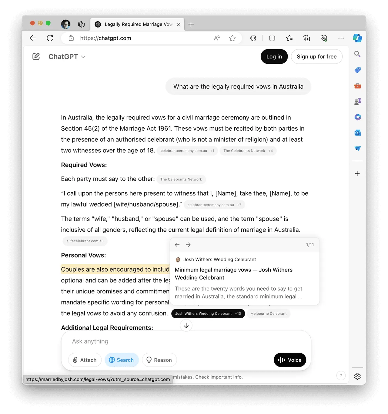 Optimising for frequently asked questions on ChatGPT ⌘