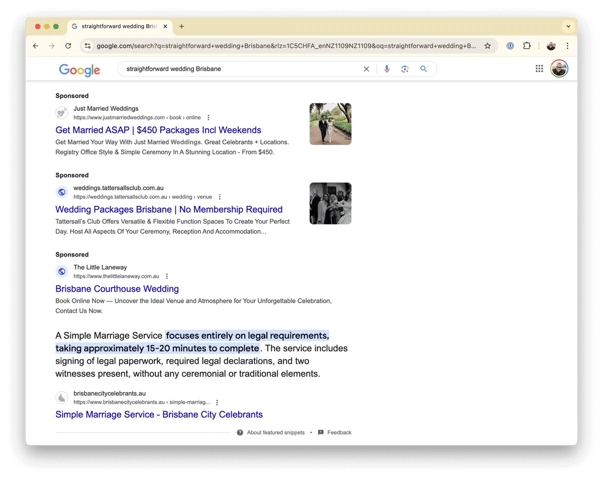 Already featured in snippets on Google ⌘